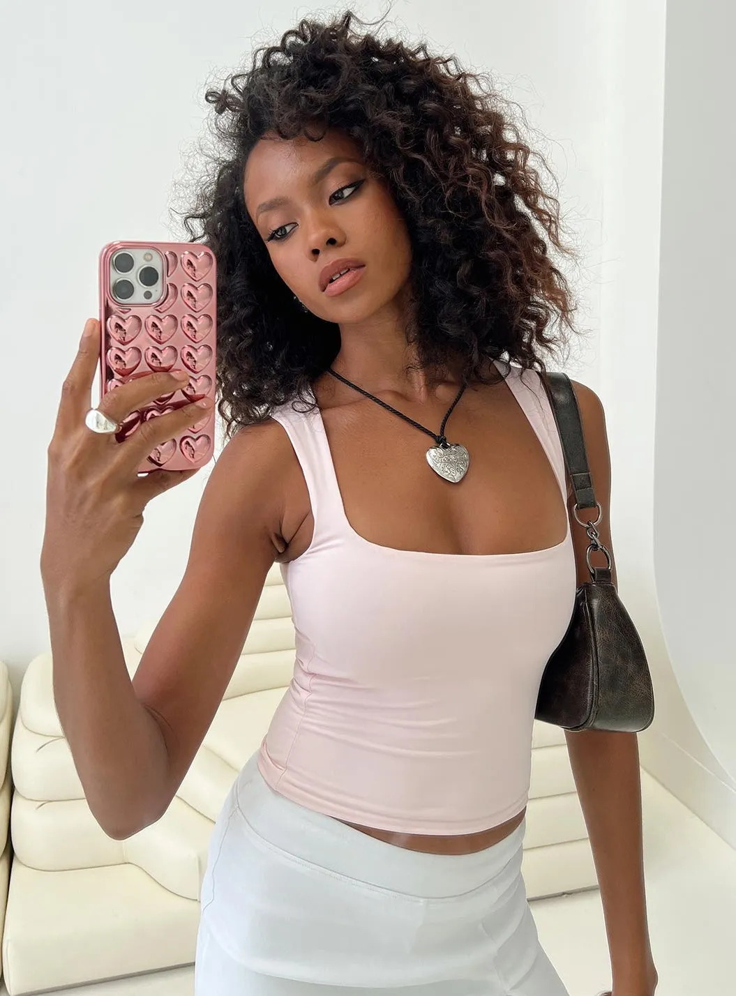 Back In Time Top Pink sold by Princess Polly