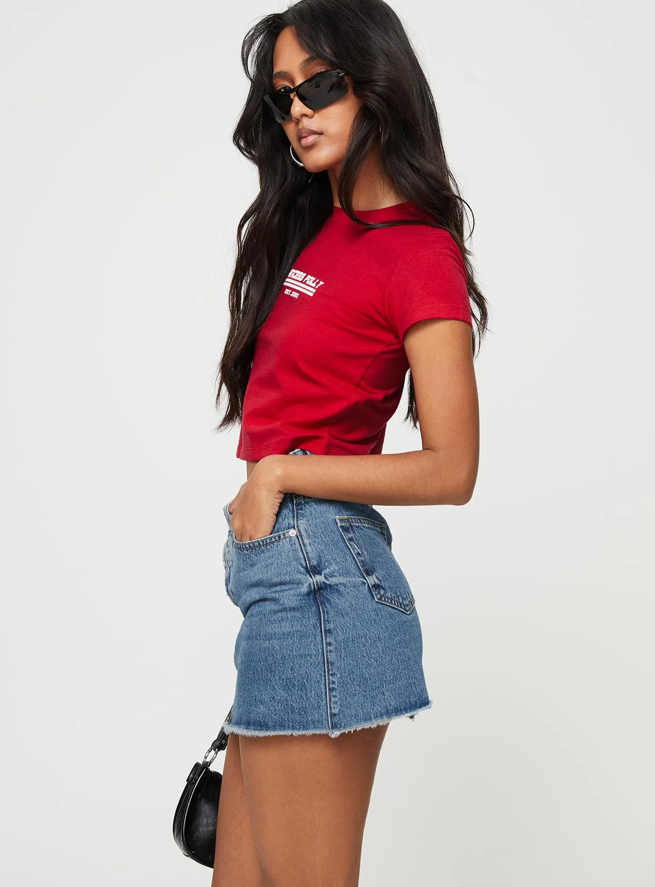 Jellicoe Spliced Denim Skirt Multi Wash sold by Princess Polly product image thumbnail 4