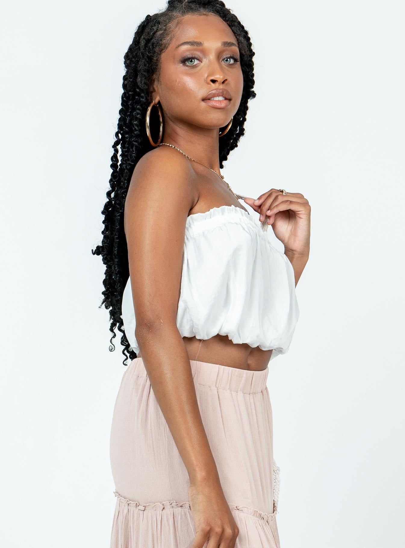 Stockard Strapless Top White sold by Princess Polly product image thumbnail 4