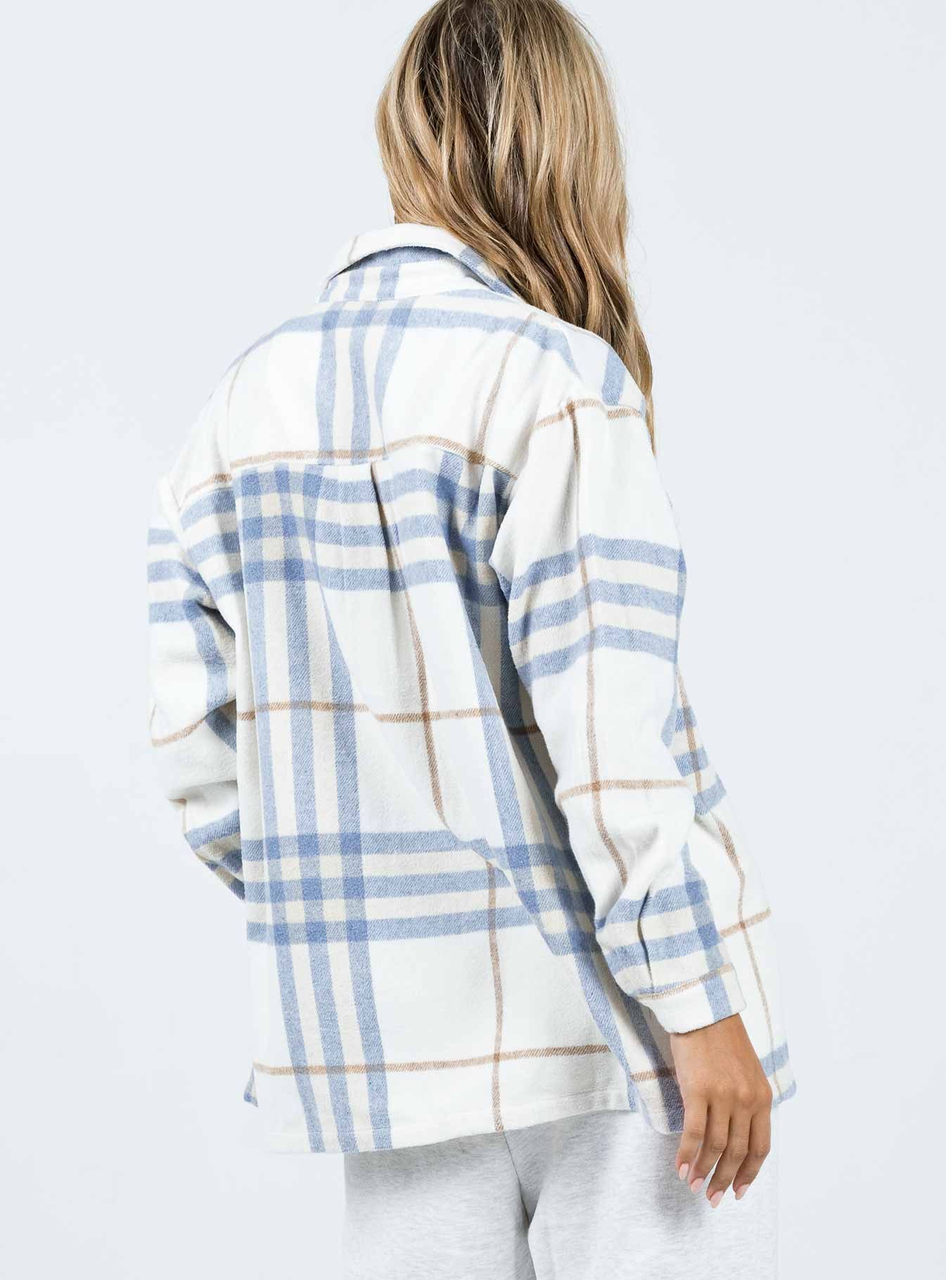 Mila Shirt Blue Check sold by Princess Polly product image thumbnail 4
