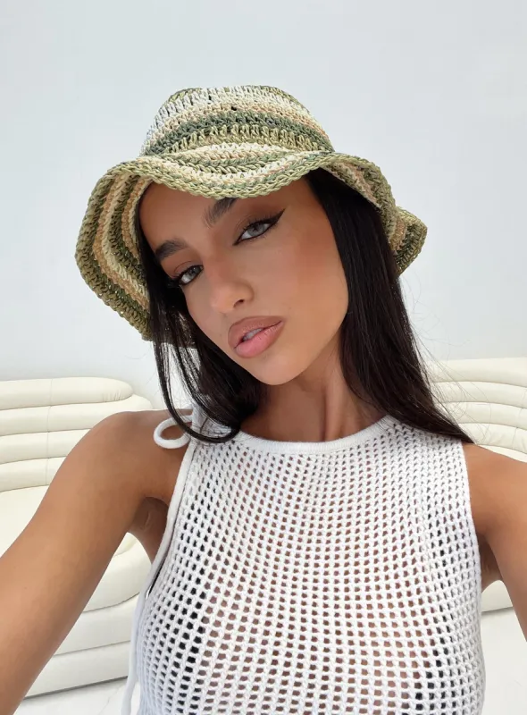 Eithanale Bucket Hat Green sold by Princess Polly