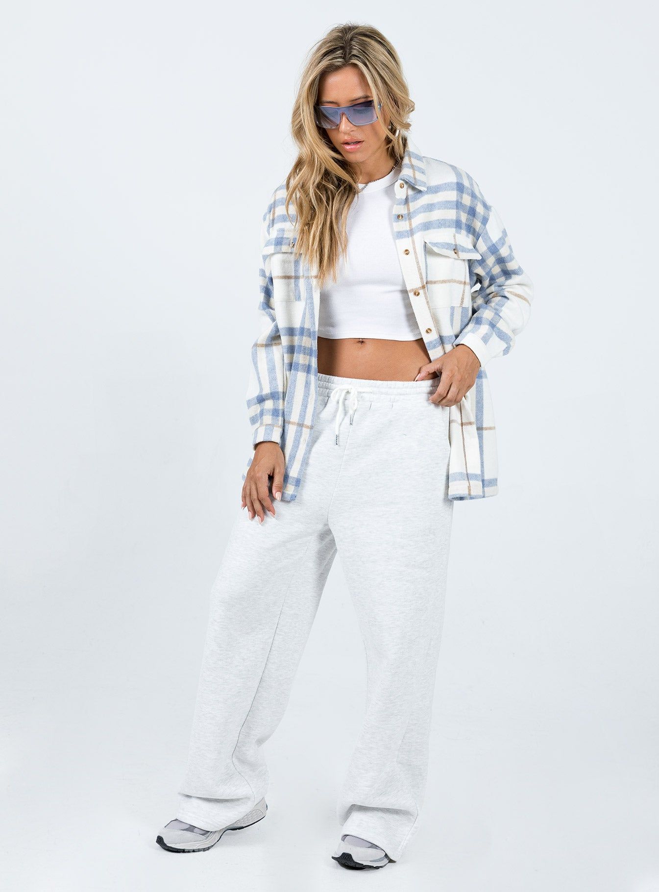 Mila Shirt Blue Check sold by Princess Polly product image thumbnail 2