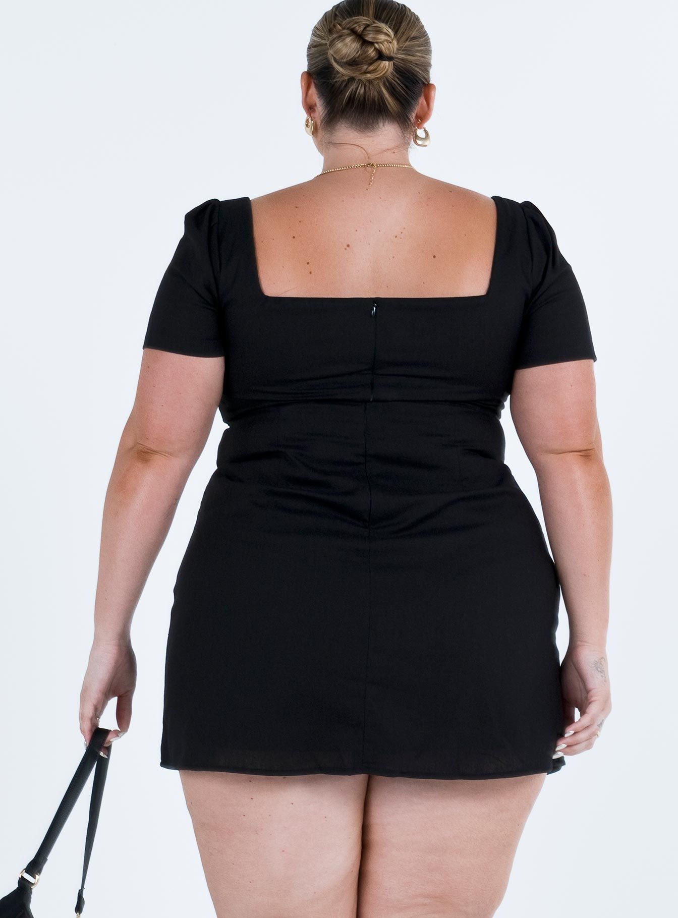 Hastings Mini Dress Black Curve sold by Princess Polly product image thumbnail 5