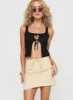 My Girl Mini Skirt Beige sold by Princess Polly