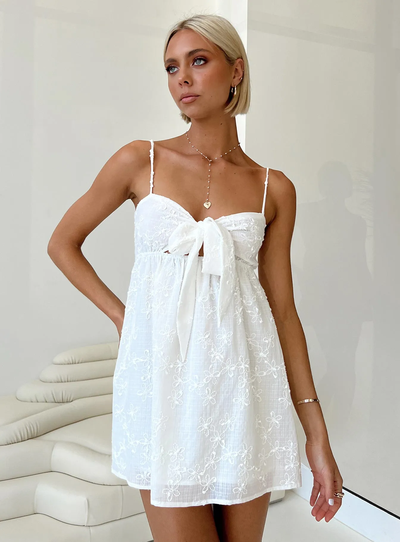 Granno Mini Dress White sold by Princess Polly product image thumbnail 2