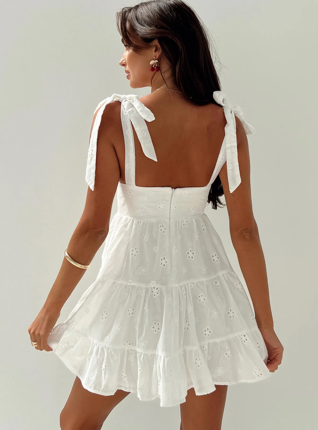 Galvis Mini Dress White Petite sold by Princess Polly product image thumbnail 4