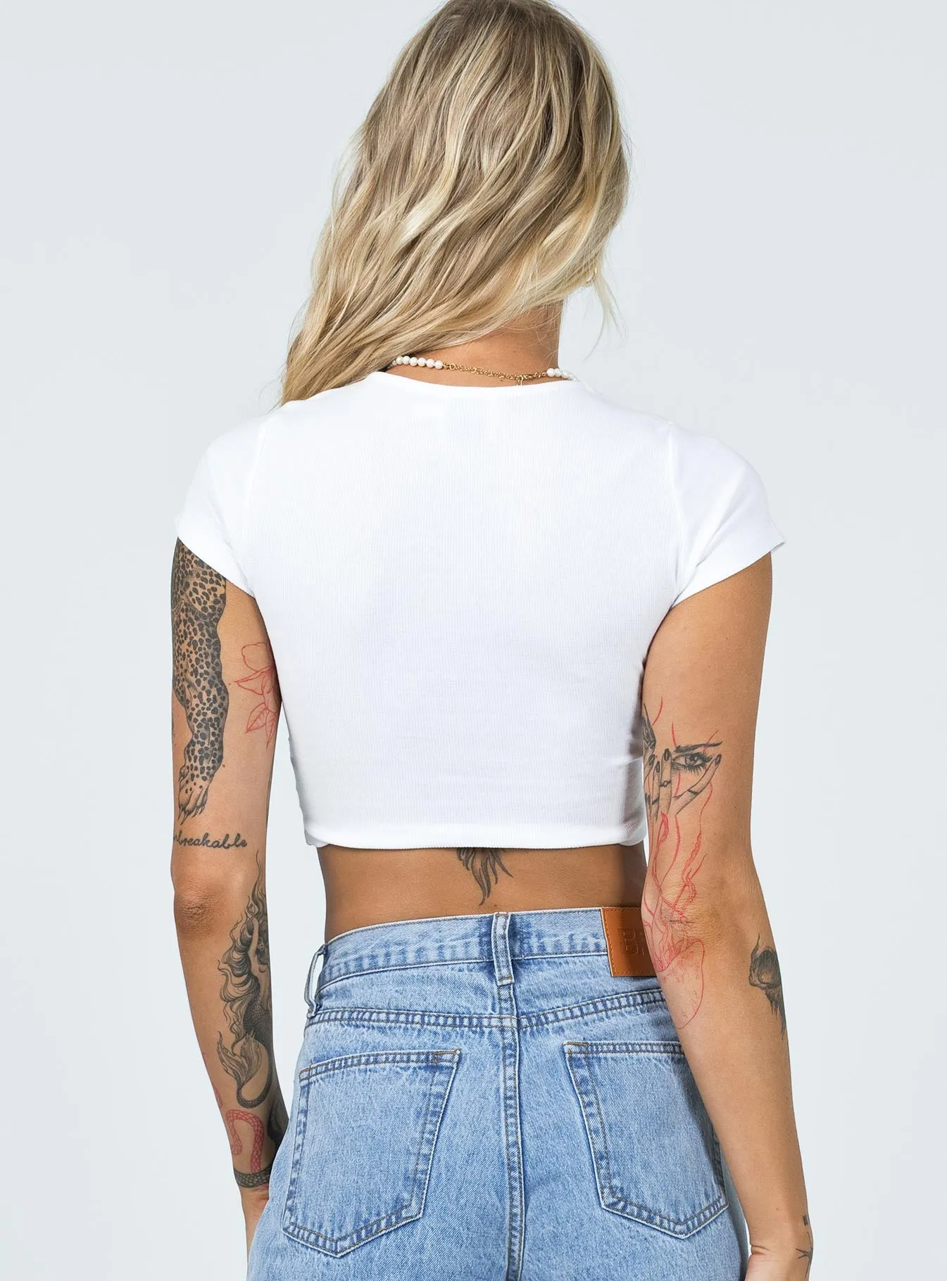 Princess Polly Jade Top White sold by Princess Polly product image thumbnail 5