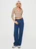 Devis Long Sleeve Top Beige / White sold by Princess Polly