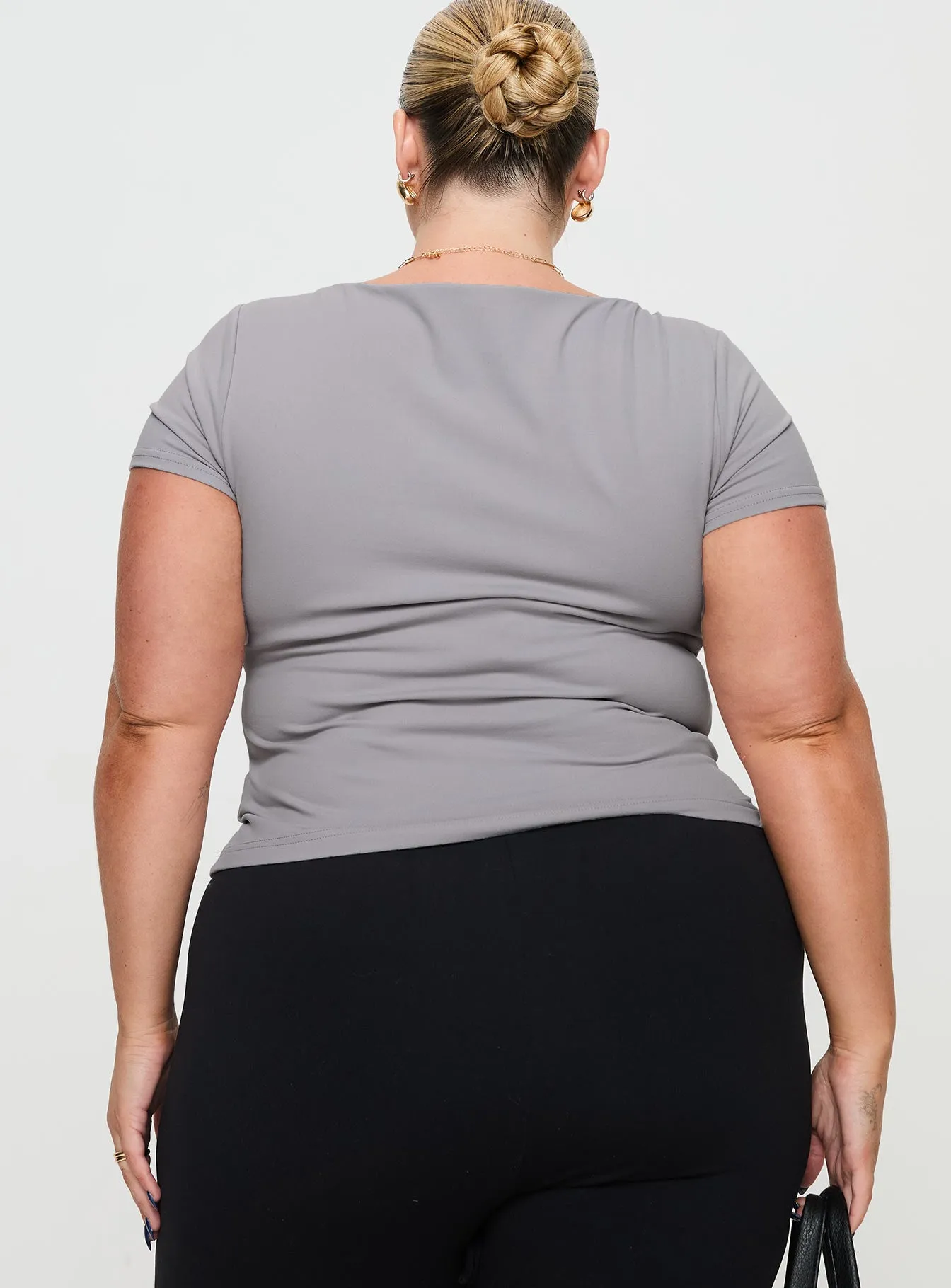 Serenie Top Grey Curve sold by Princess Polly product image thumbnail 5
