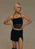 Kelsie Lace Mini Skirt Black sold by Princess Polly