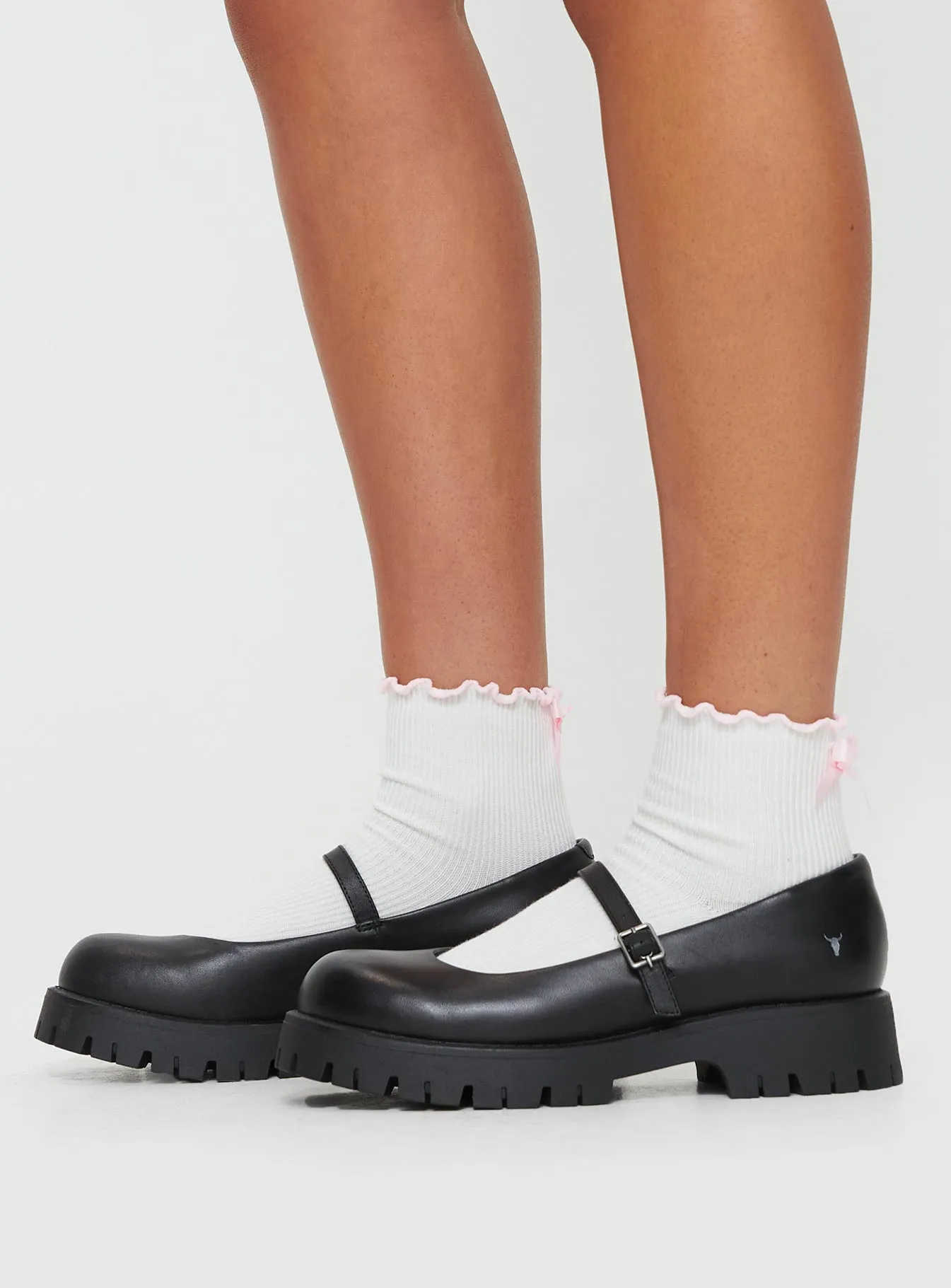 Windsor Smith Windsor Smith Timeless Mary Jane Flats Black