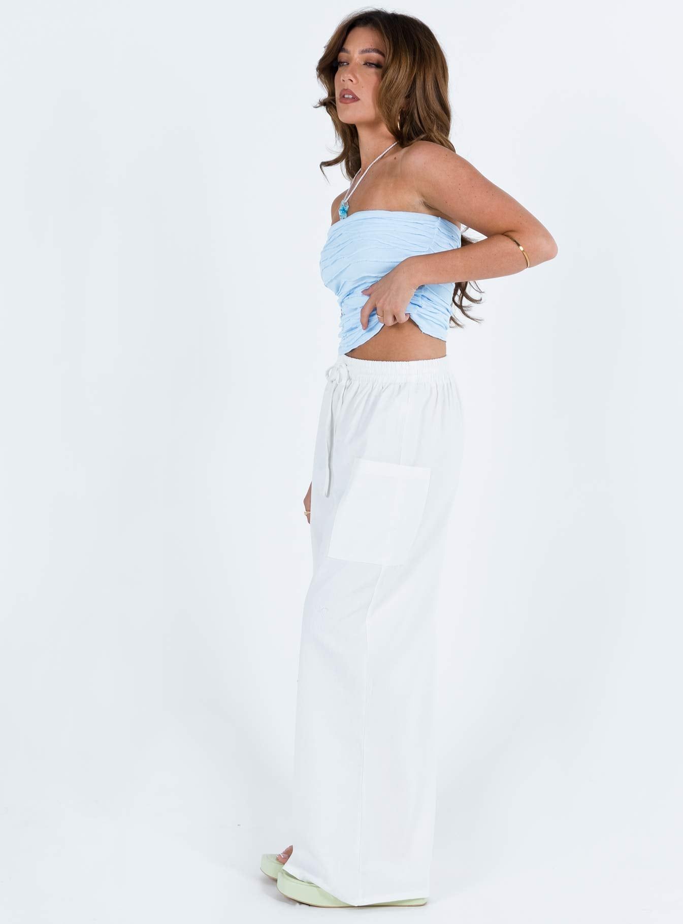 Brunie Pants White Petite sold by Princess Polly product image thumbnail 4