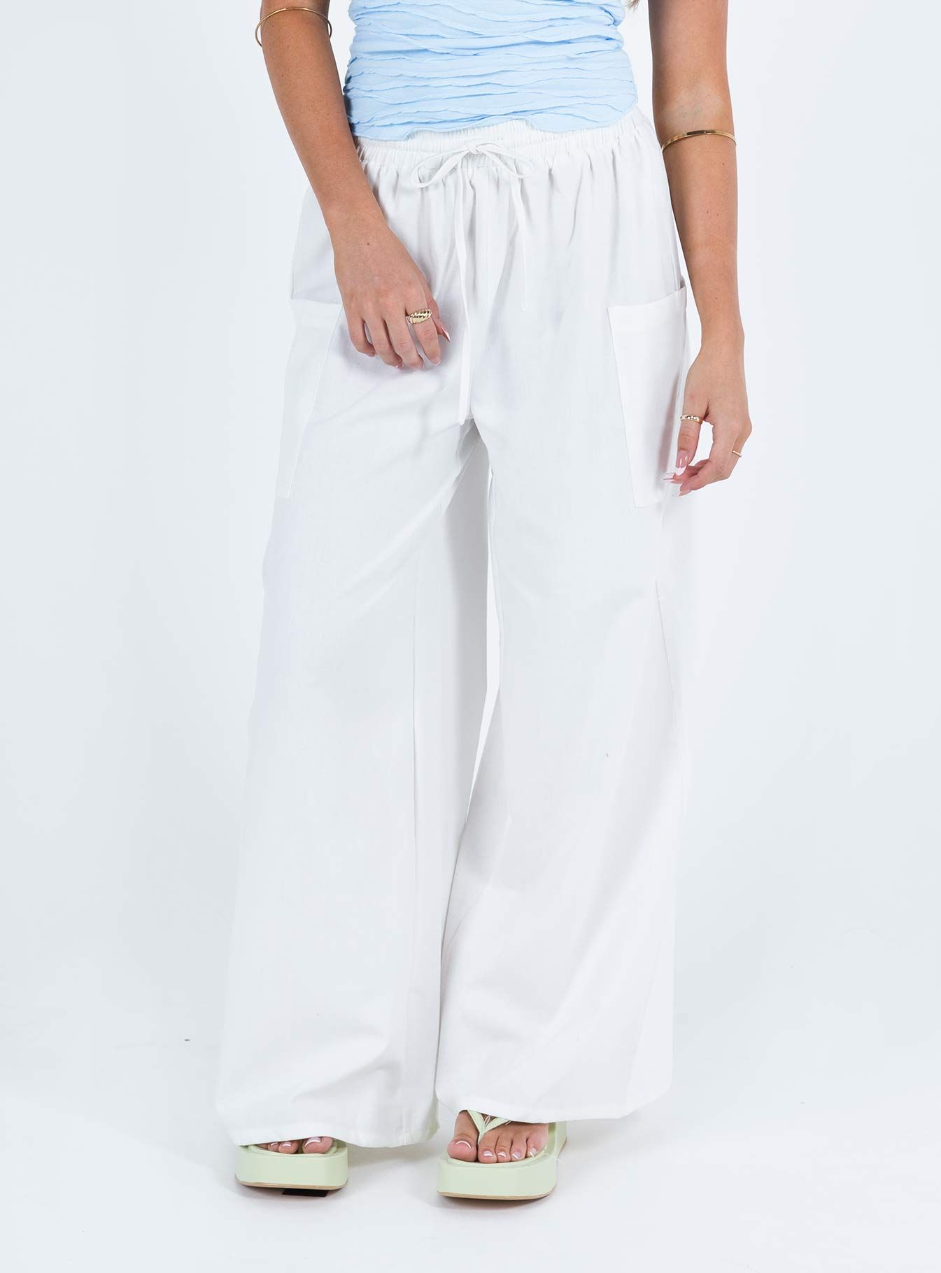 Brunie Pants White Petite sold by Princess Polly product image thumbnail 2