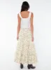Miriah Maxi Skirt Cream Floral sold by Princess Polly