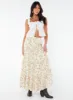 Miriah Maxi Skirt Cream Floral sold by Princess Polly
