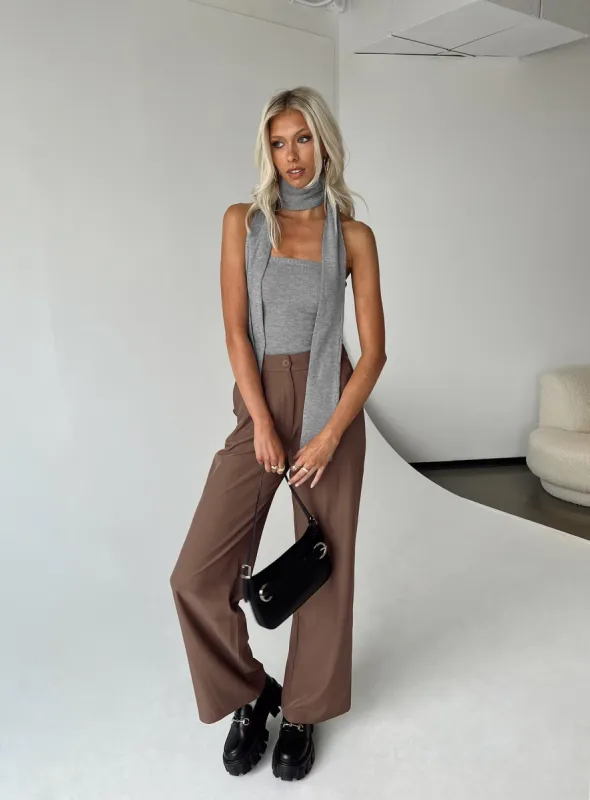 Archer Pants Brown Eco Tall sold by Princess Polly