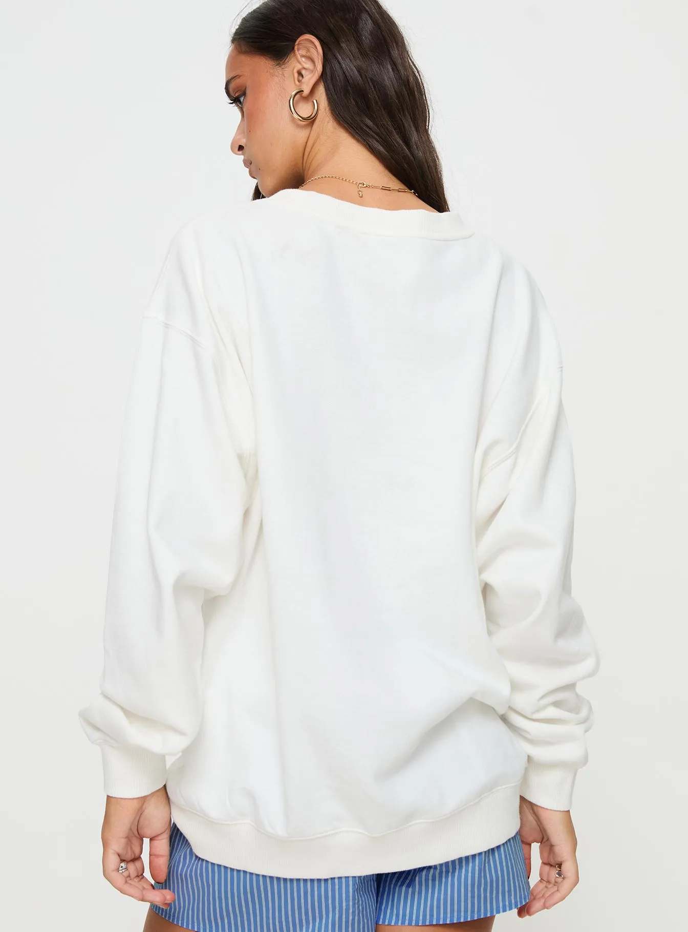 SSC Greetings From Aspen Crew Neck Sweatshirt Marshmallow sold by Princess Polly product image thumbnail 5