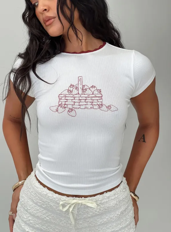 Zagy Tee White sold by Princess Polly