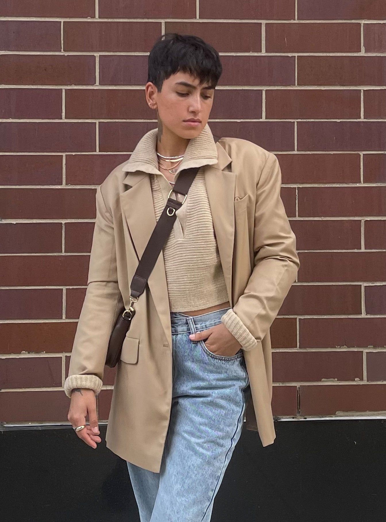 Welcome To The Jungle Blazer Beige sold by Princess Polly product image thumbnail 17