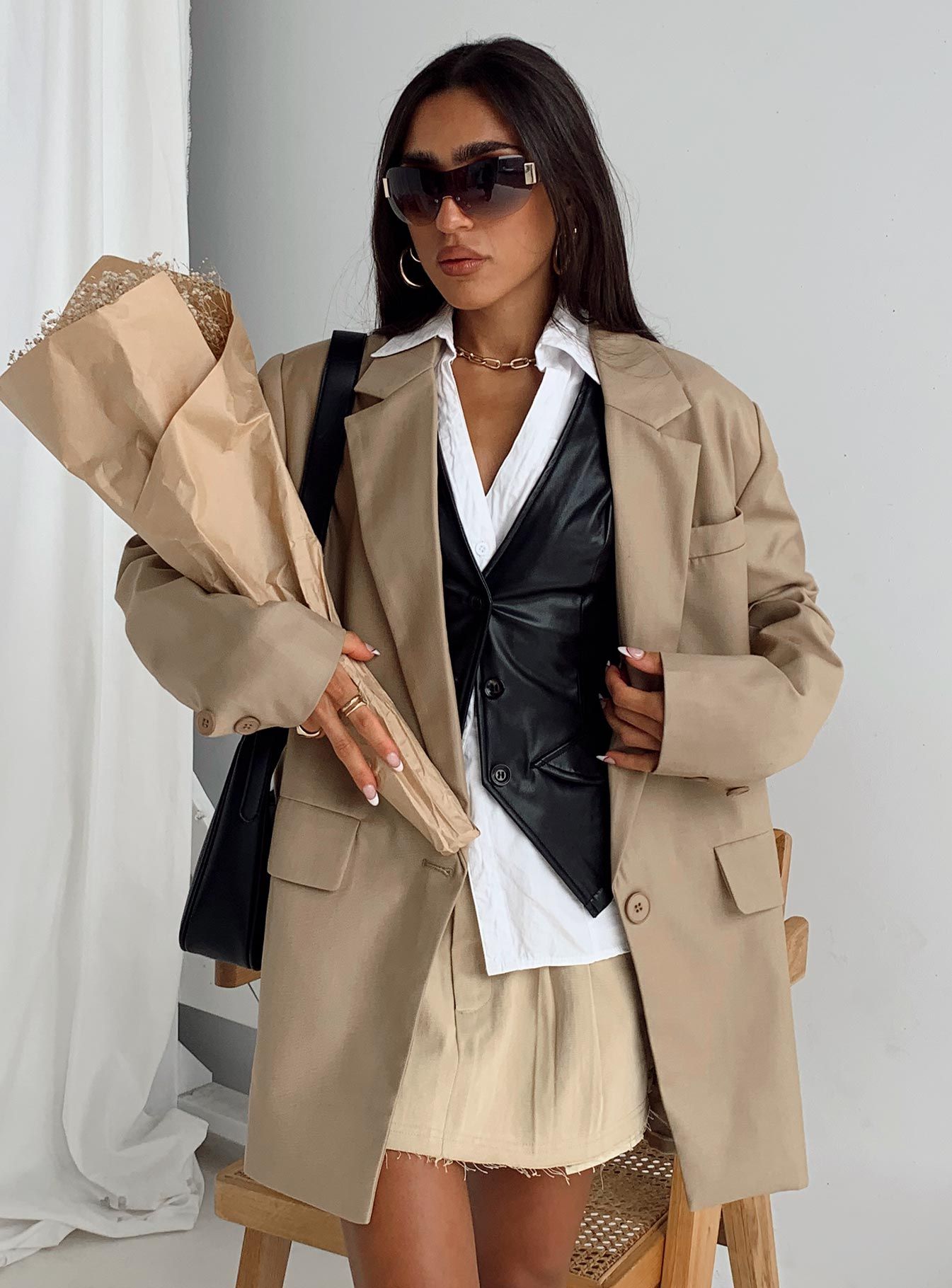 Welcome To The Jungle Blazer Beige sold by Princess Polly product image thumbnail 10