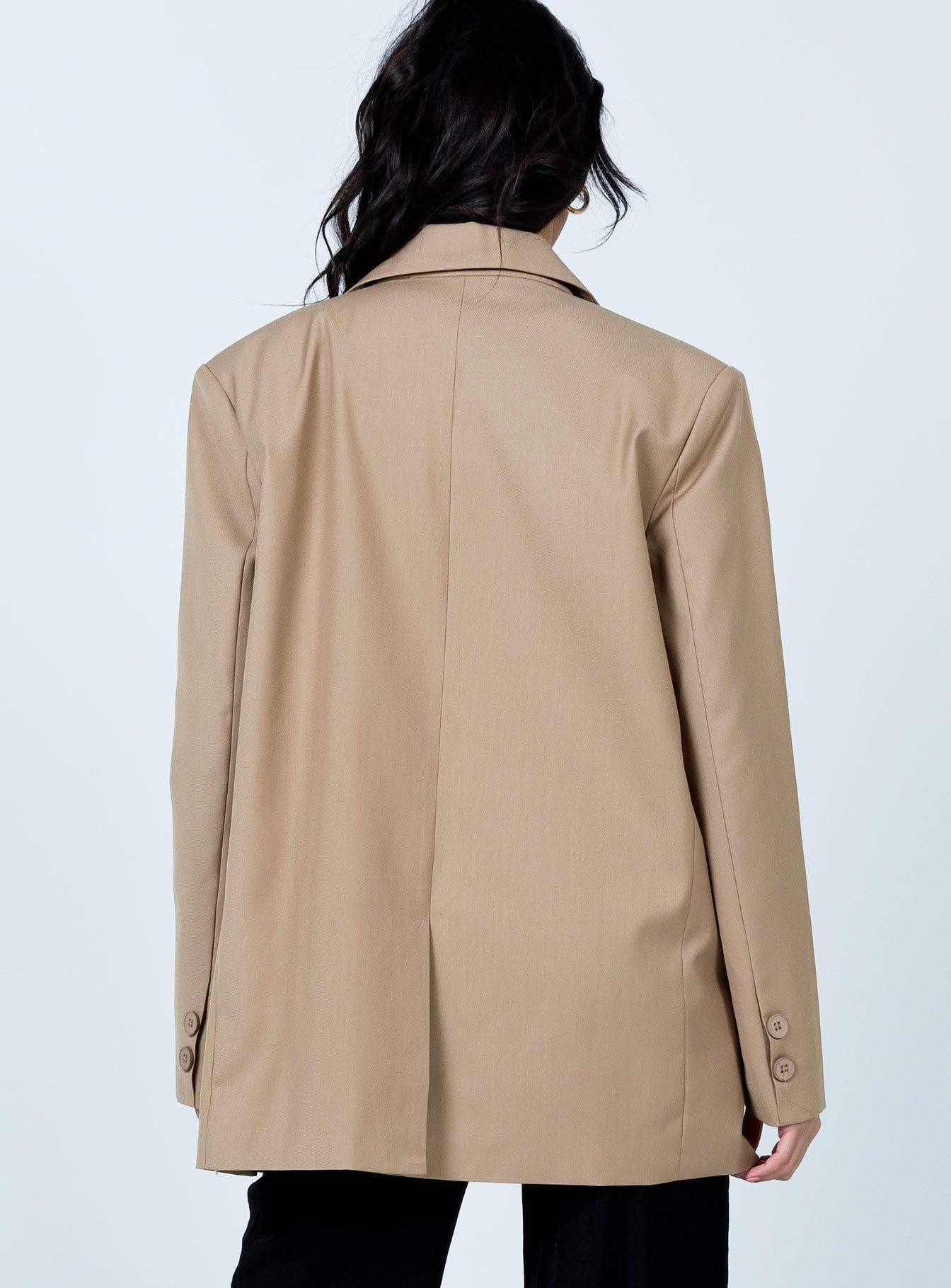 Welcome To The Jungle Blazer Beige sold by Princess Polly product image thumbnail 5