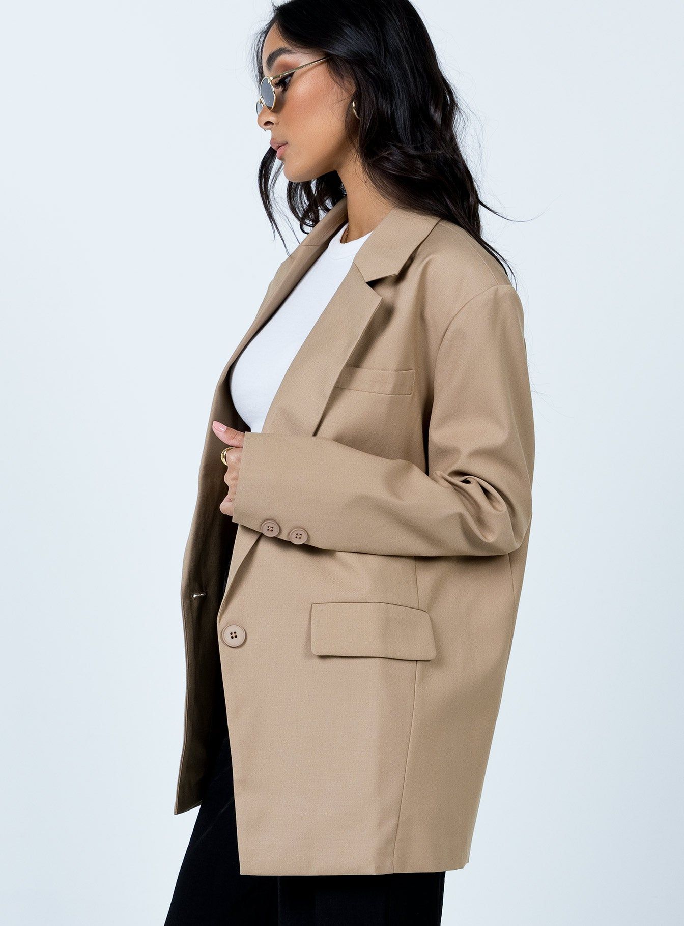 Welcome To The Jungle Blazer Beige sold by Princess Polly product image thumbnail 4