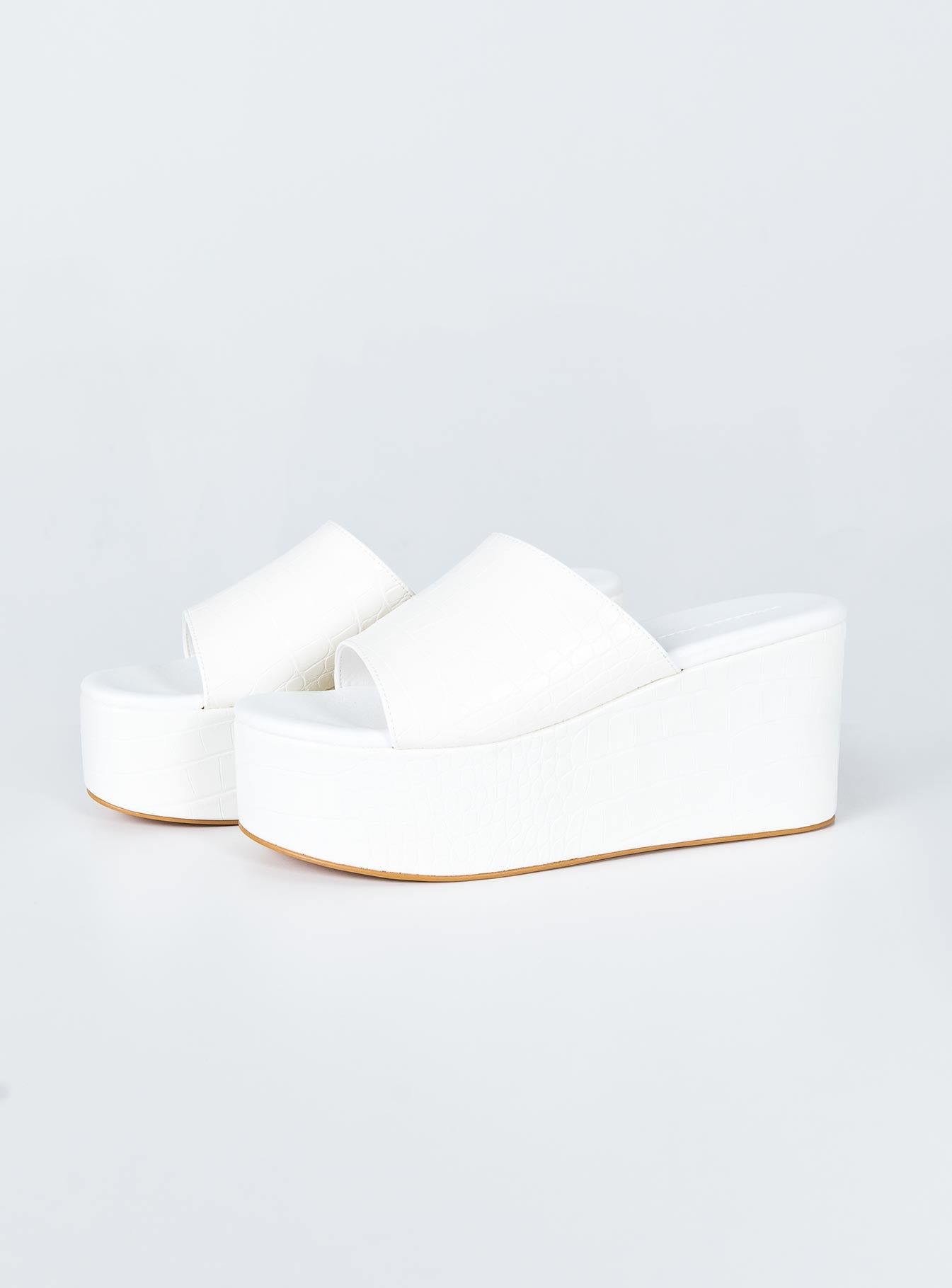 Austin Heels White Croc sold by Princess Polly product image thumbnail 3