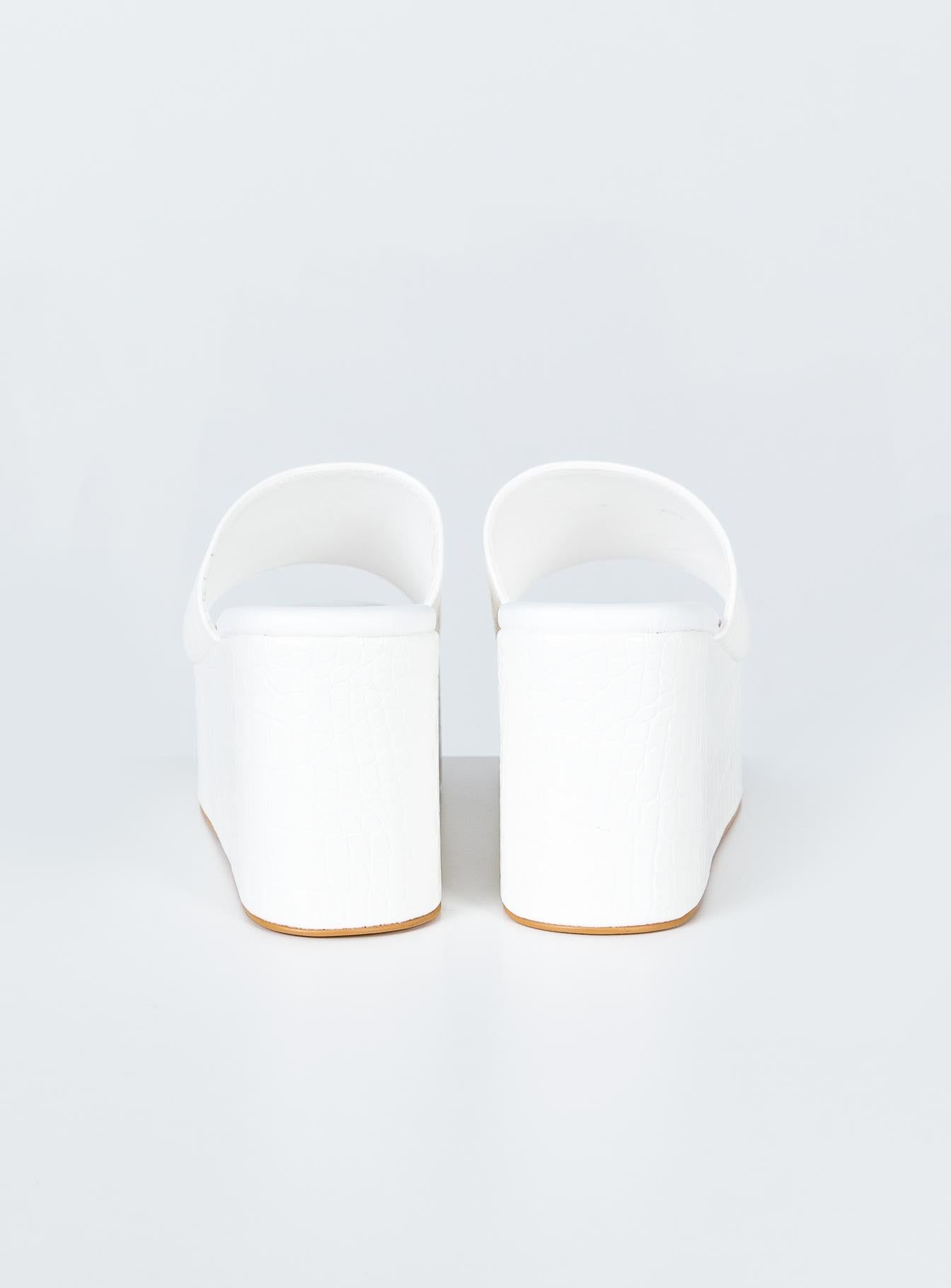 Austin Heels White Croc sold by Princess Polly product image thumbnail 4