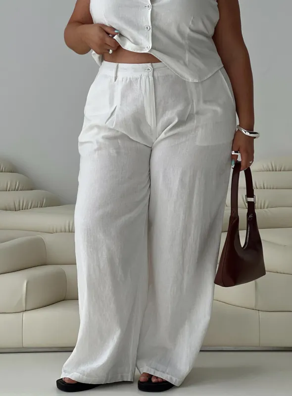 Sofi Pants Natural Curve sold by Princess Polly