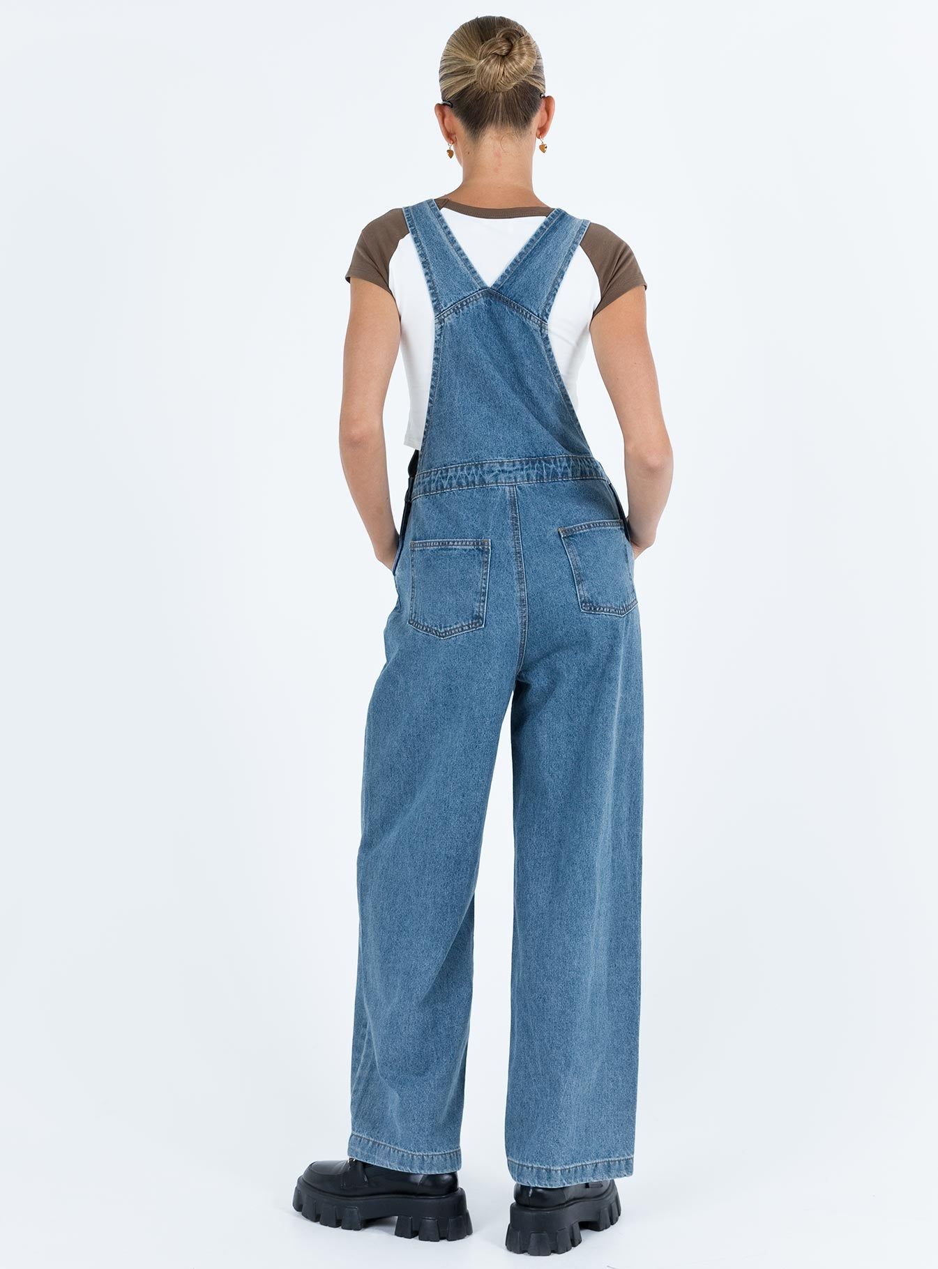 Kacey Long Overalls Denim sold by Princess Polly product image thumbnail 5