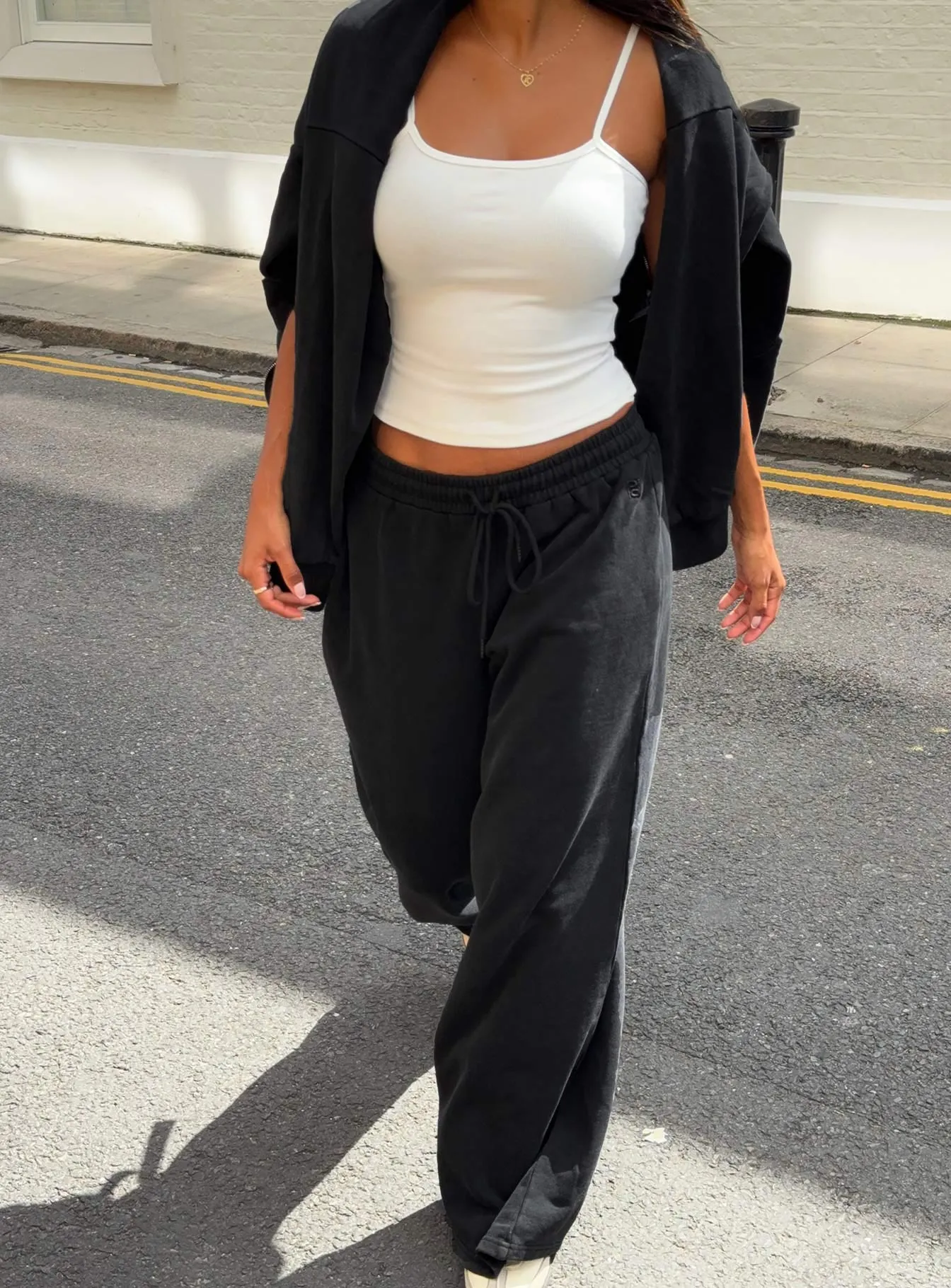 All Day Straight Leg Sweatpants Washed Black sold by Princess Polly