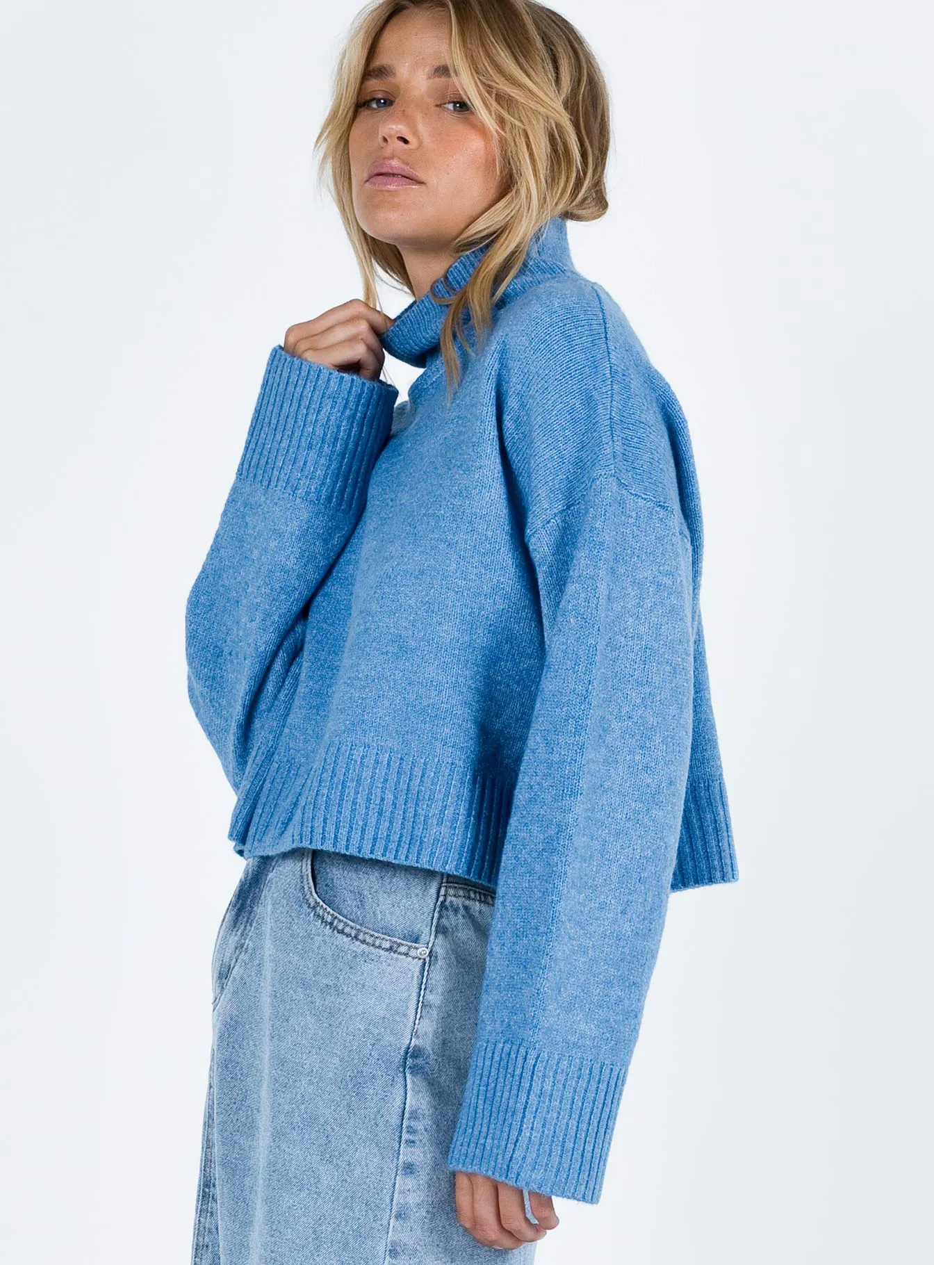 Carrie Jane Sweater Blue sold by Princess Polly product image thumbnail 4