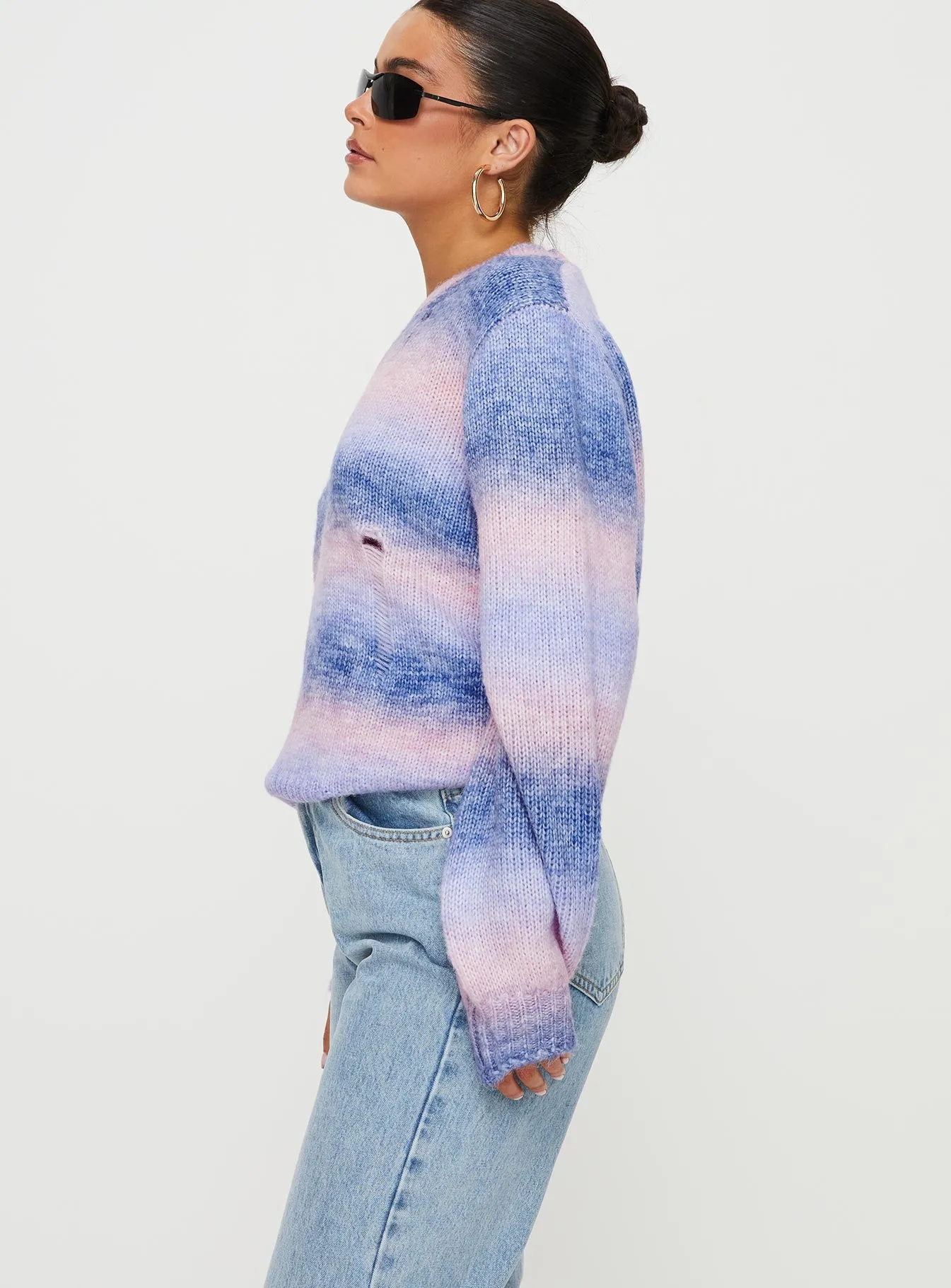 Marge Ombre Stripe Sweater Multi sold by Princess Polly product image thumbnail 4