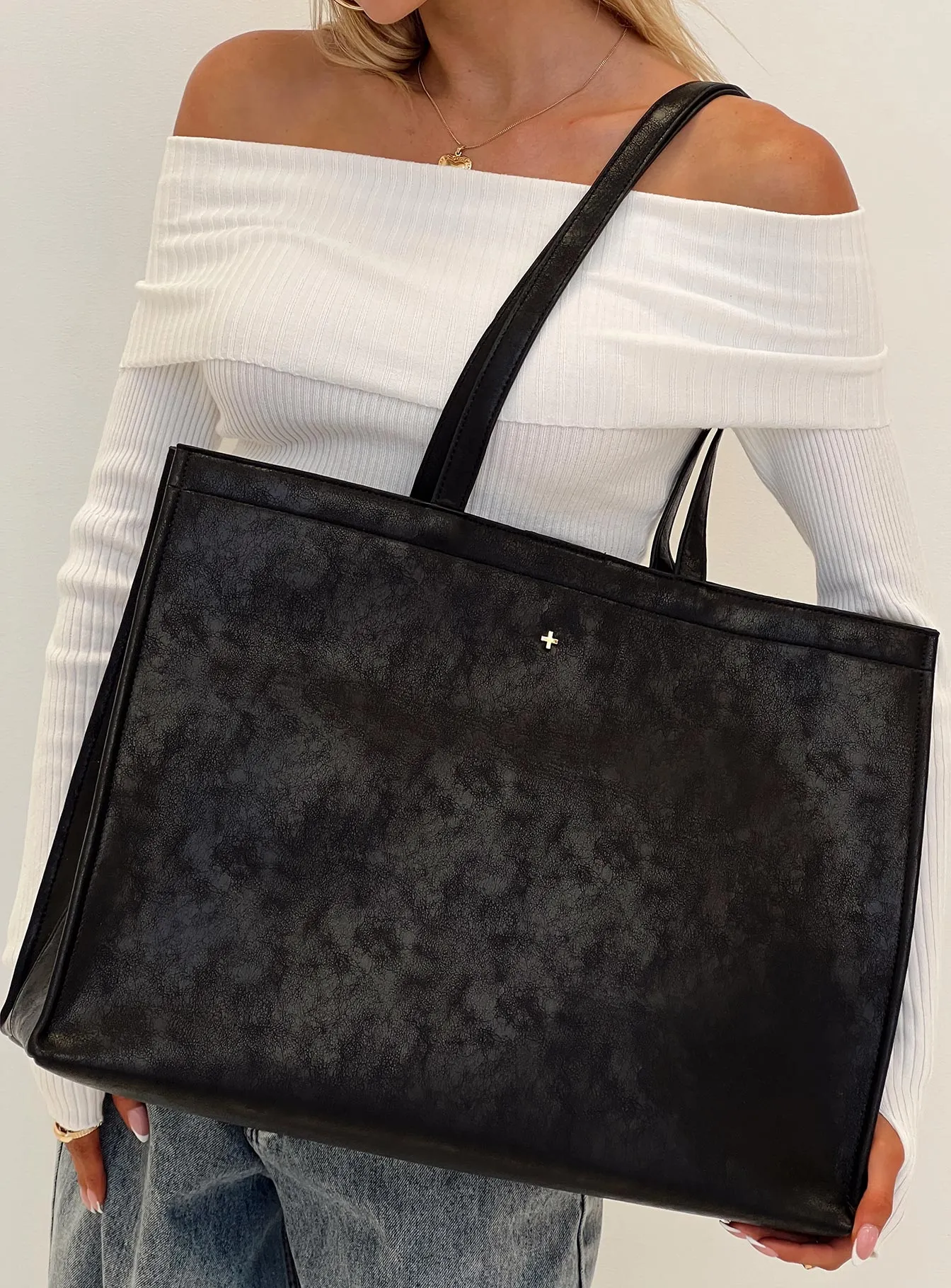 Peta & Jain Nevada Tote Bag Black sold by Princess Polly