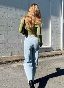 Booran Wide Leg Light Wash Denim Jean sold by Princess Polly