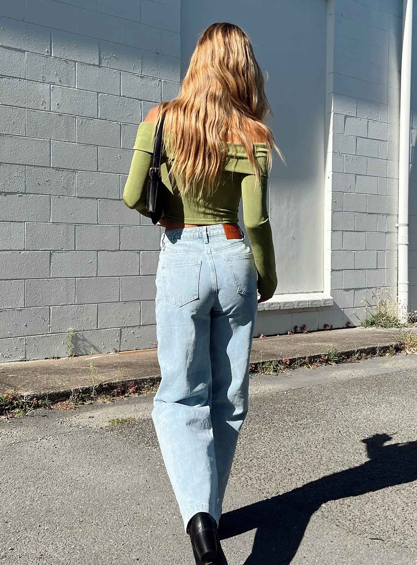 Booran Wide Leg Light Wash Denim Jean sold by Princess Polly product image thumbnail 4