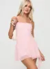 Helion Mini Dress Pink sold by Princess Polly