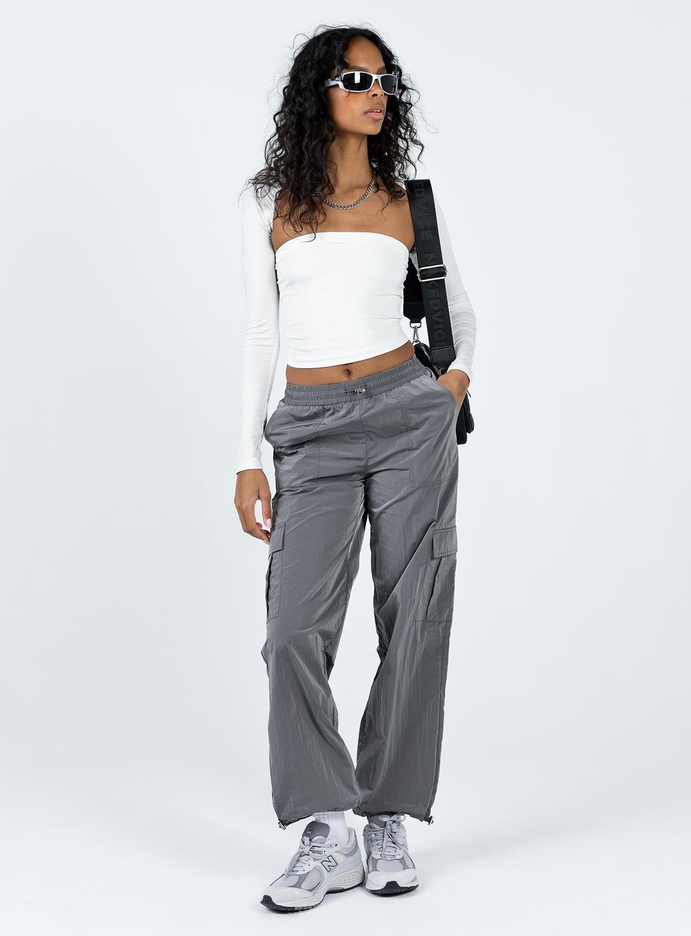 Gama Parachute Pants Grey sold by Princess Polly product image thumbnail 3