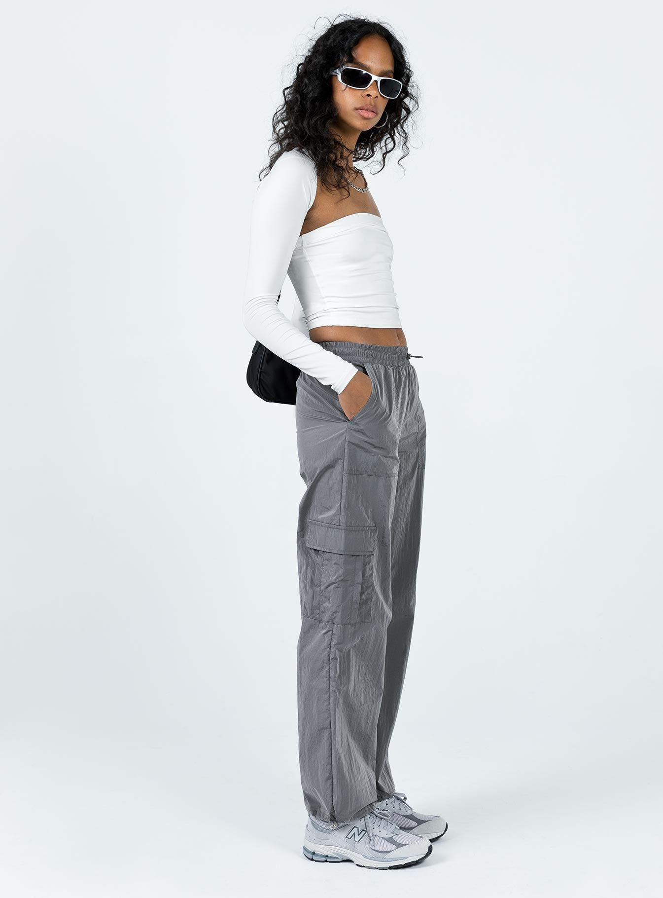 Gama Parachute Pants Grey sold by Princess Polly product image thumbnail 4