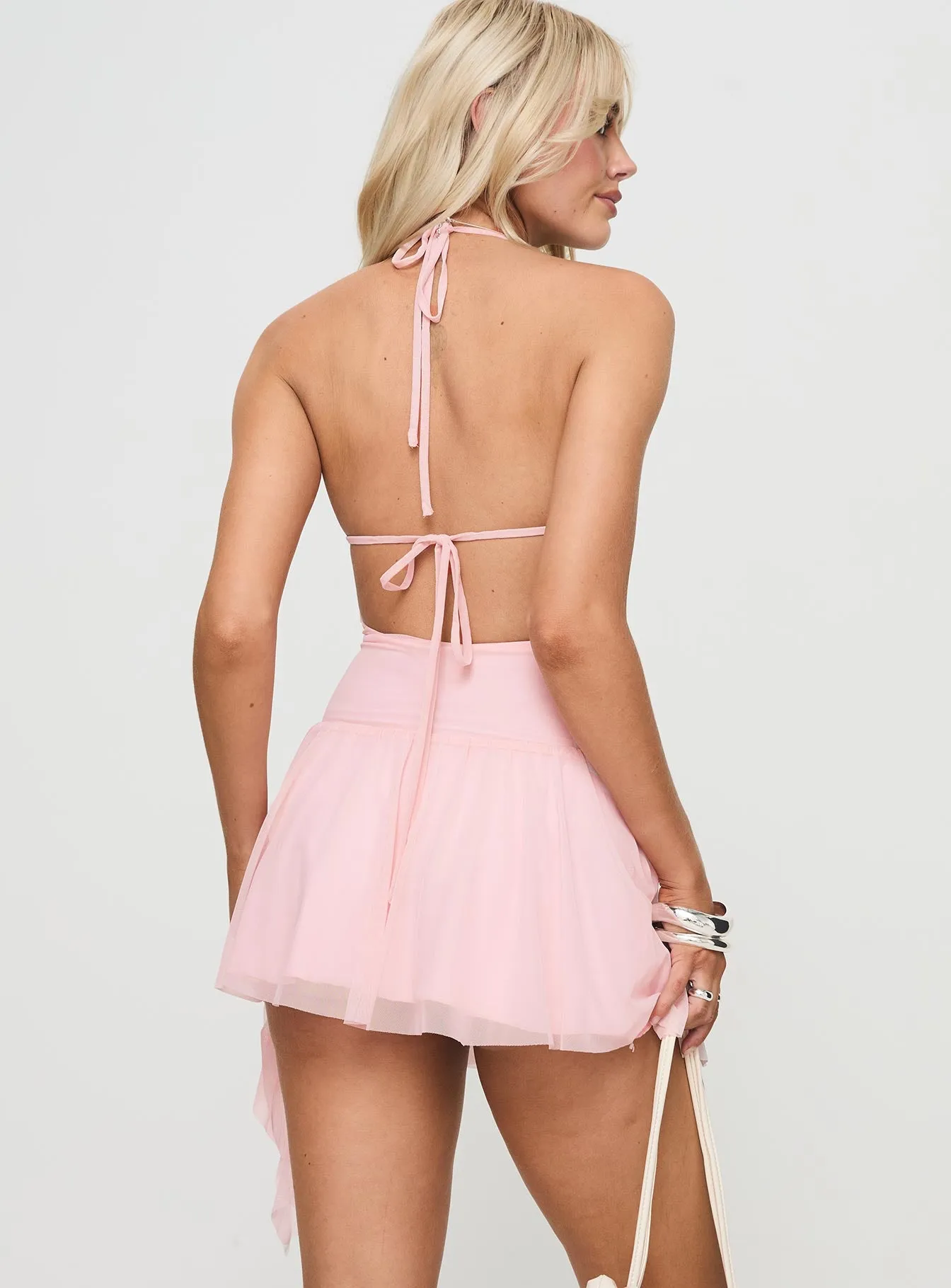 Helion Mini Dress Pink sold by Princess Polly product image thumbnail 5
