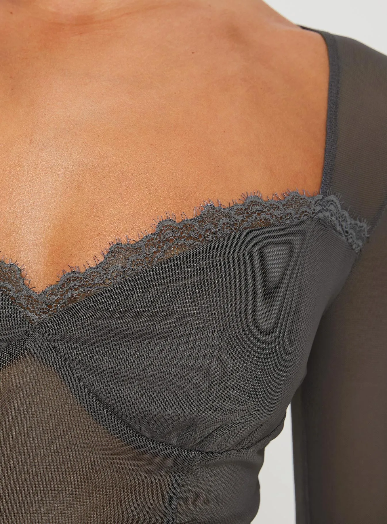 Judeth Long Sleeve Top Grey sold by Princess Polly product image thumbnail 5