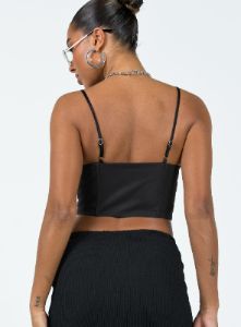 Palisade Corset Top Black sold by Princess Polly
