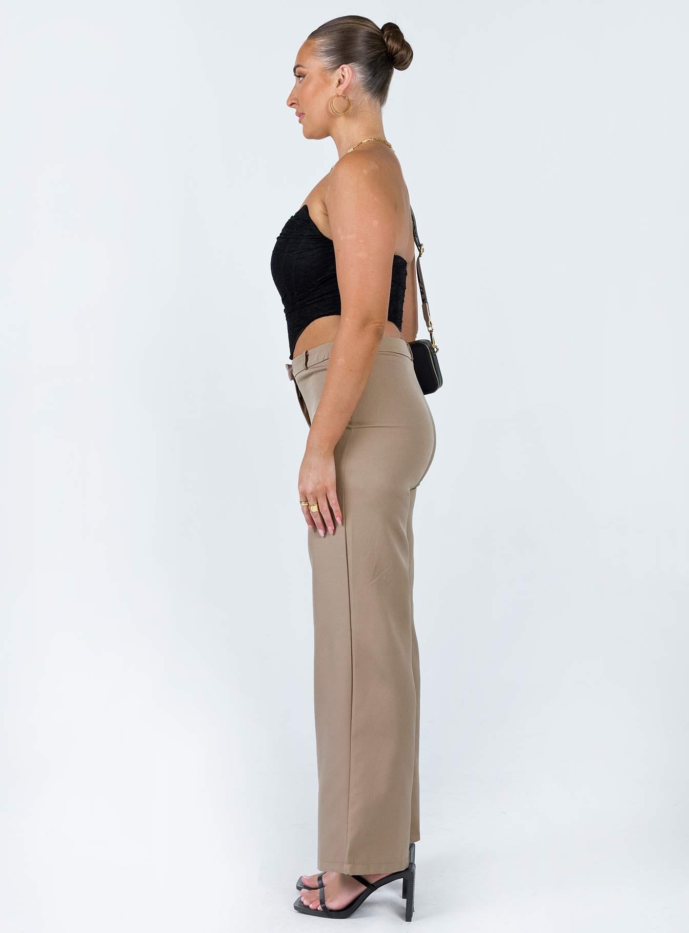 Rozzila Pants Taupe sold by Princess Polly product image thumbnail 3