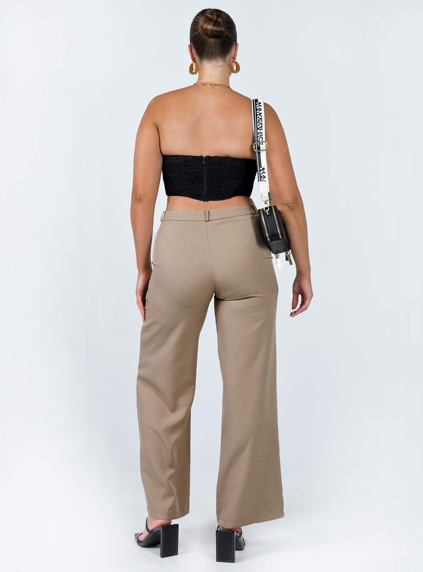 Rozzila Pants Taupe sold by Princess Polly product image thumbnail 4