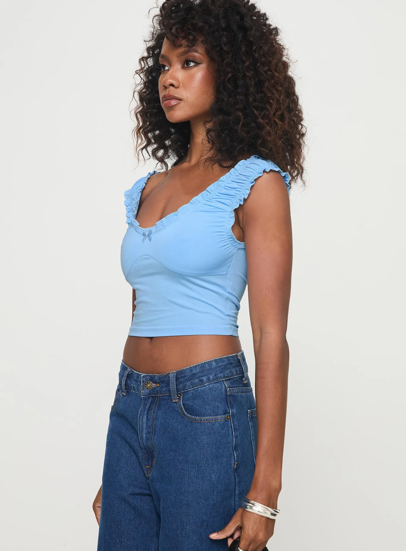 Sharnee Top Blue sold by Princess Polly product image thumbnail 4