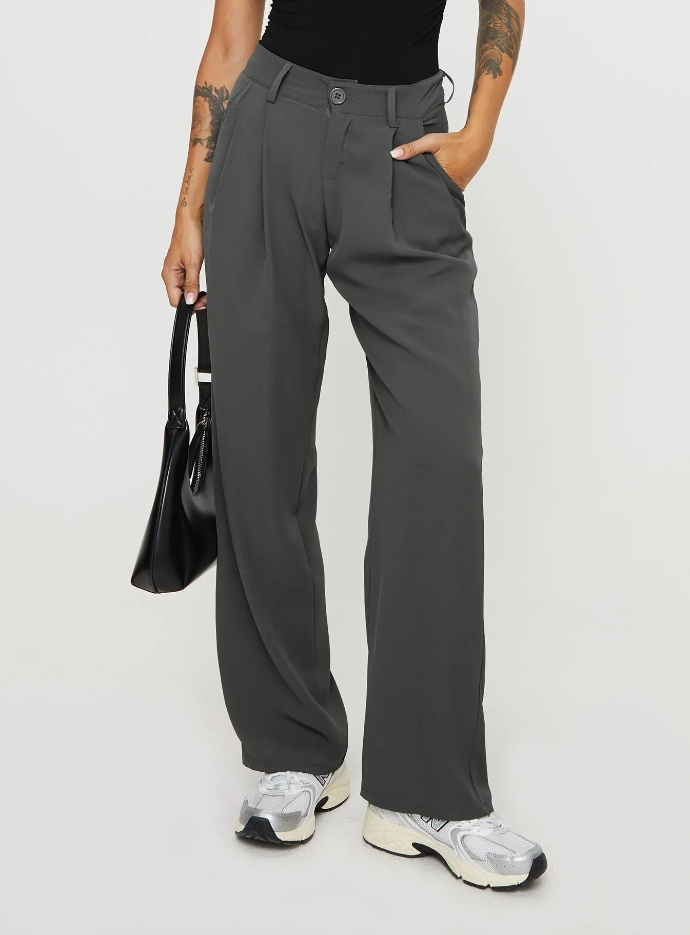 Nikkey Low Rise Pants Slate sold by Princess Polly product image thumbnail 2