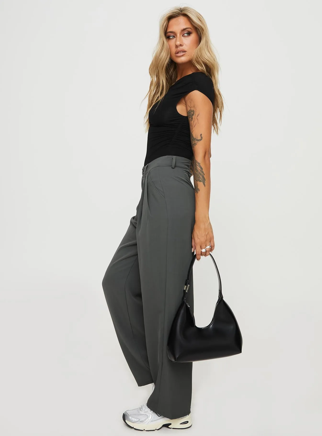 Nikkey Low Rise Pants Slate sold by Princess Polly product image thumbnail 4