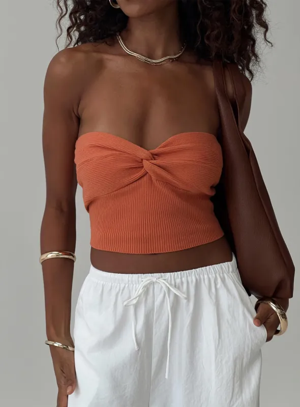 Kallista Top Orange sold by Princess Polly