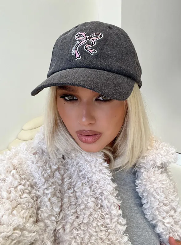 Sharnie Hat Washed Grey sold by Princess Polly