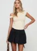 Vannes Bubble Hem Mini Skirt Black sold by Princess Polly